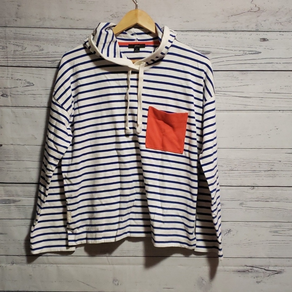 J.Crew hooded cotton longsleeve